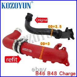 3'' Intake Charge Pipe fit for BMW B46 B48 2.0T 520i 530i 630i 730i G30 G31 G32