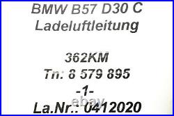 362km 8579895 BMW B57D30C 400PS G30 550d G11 750d Charging Pressure Pipe Charge