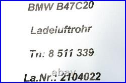 8511339 BMW F2x F3x Mini F5x B37 B47 Diesel Intake Ladeluftrohr Line Hose