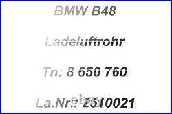 8650760 BMW F39-F48 Mini B48 2.0 Petrol Intake Ladeluftrohr Line Hose