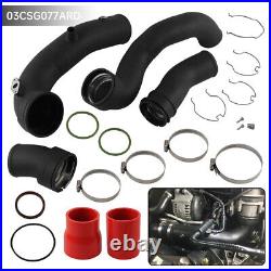 Aluminum Charge Pipe + Boost Pipe Hose Kit For BMW 535i 640i 740i F01/F02 N55