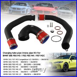 Charging Tube Pipe Intake Pipe Kit For BMW S55 F80 M3 / F82 F83 M4 Red