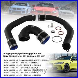 Complete Charge Pipe Kit Intercooler Piping for BMW 2014+ M3 M4 F80 F82 F83 S55