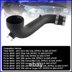 Intake Turbo Charge Pipe For BMW N55 135i 335i E92 E93 E82 xDrive 11-12 Black