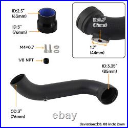 Intake Turbo Charge Pipe For BMW N55 135i 335i E92 E93 E82 xDrive 11-12 Black