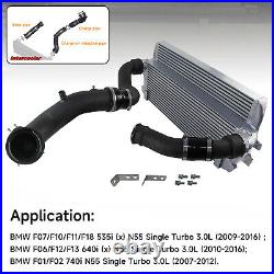 Intercooler with Charge Pipe Kit For BMW F10 FX 535i F06/F12 640i F01/F02 740i N55